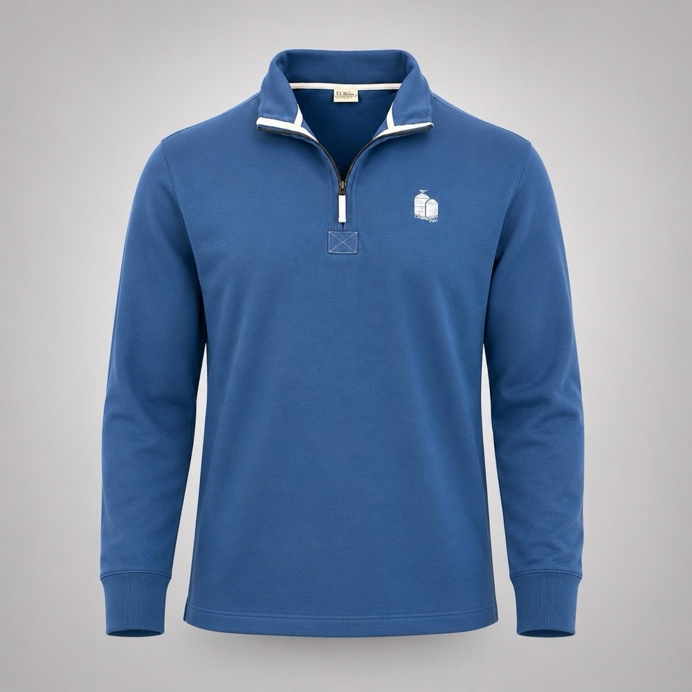 Vintage Gear for Sports Champions Run Golf 1/4 Zip Sweatshirt Men's XL Blue